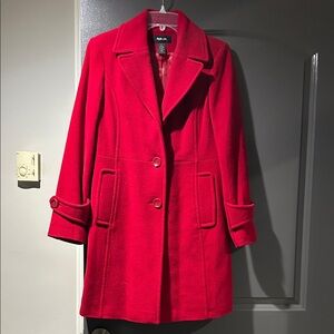 Style & Co. Vibrant Red Pea Coat